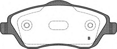 OPEN PARTS bpa077412 -  Комплект тормозных колодок, дисковый тормоз